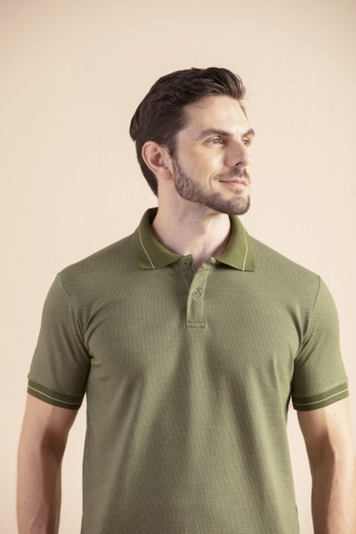 Camisa Polo Village Verde Musgo