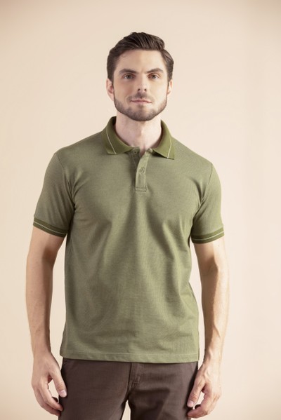 Camisa Polo Village Verde Musgo