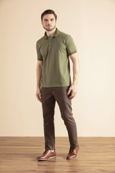 Camisa Polo Village Verde Musgo