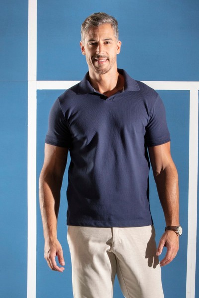 Camiseta Polo Paris Azul Marinho