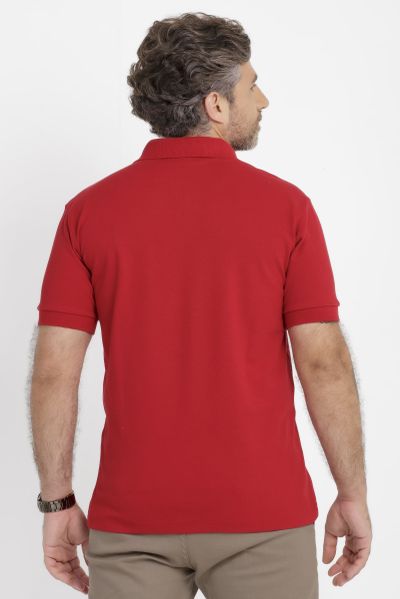 Camisa Polo Duo Cereja e Branca