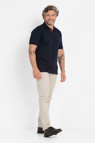 Camisa Polo Duo Marinho e Vinho