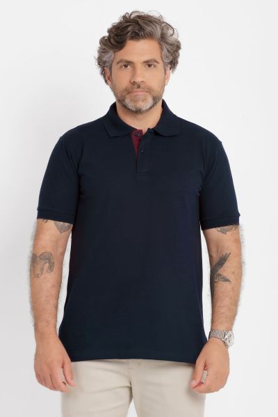 Camisa Polo Duo Marinho e Vinho