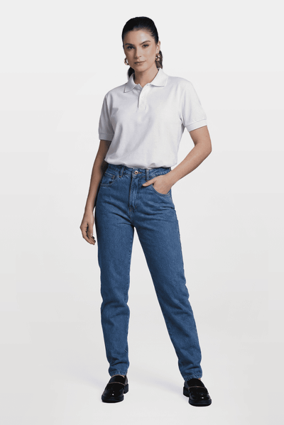 Camisa Polo Piquet Worker Branca