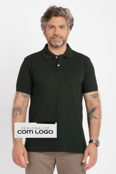 Camisa Polo Piquet Worker Verde Musgo