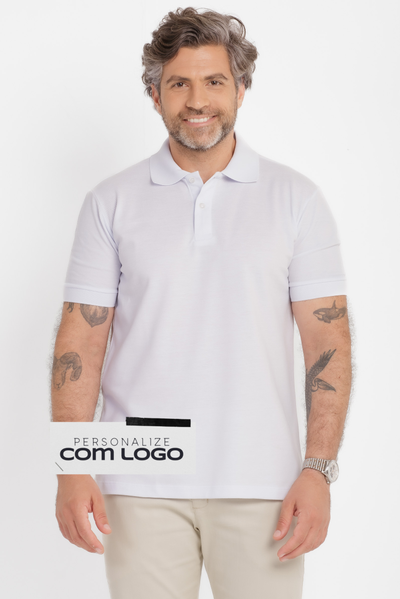 Camisa Polo Piquet Worker Branca