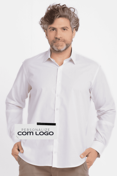 Camisa Social Corporativa Worker Lisa Branca