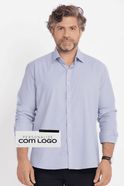 Camisa Social Corporativa Worker Lisa Azul