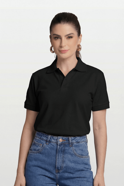 Camisa Polo Piquet Worker Preta