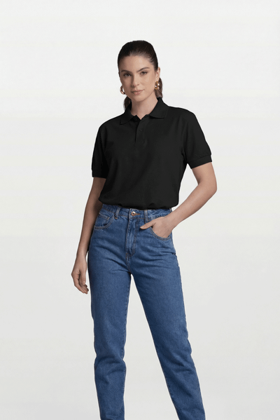 Camisa Polo Piquet Worker Preta