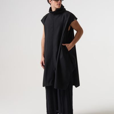 VESTIDO RISCO PRETO