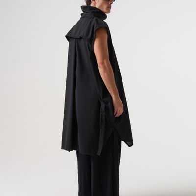 VESTIDO RISCO PRETO