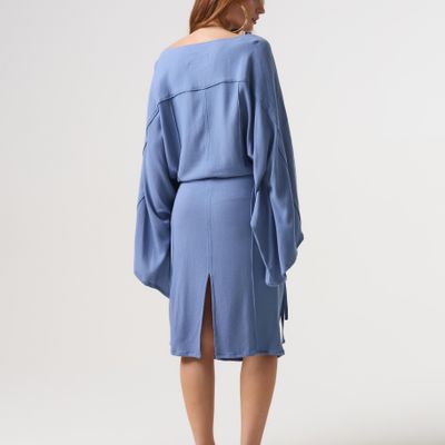 VESTIDO HOF AZUL PETRÓLEO
