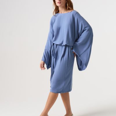 VESTIDO HOF AZUL PETRÓLEO