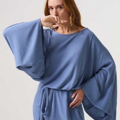 VESTIDO HOF AZUL PETRÓLEO
