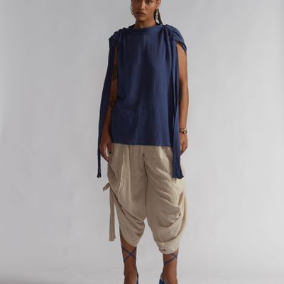 BLUSA TARSILA AZUL PETRÓLEO