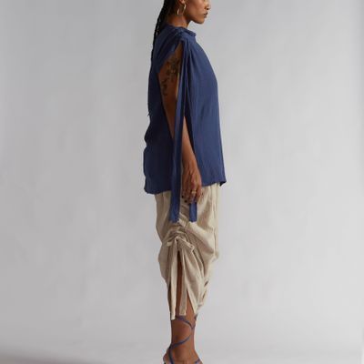 BLUSA TARSILA AZUL PETRÓLEO