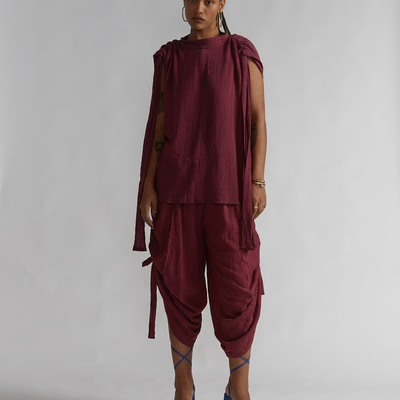 BLUSA TARSILA BORDEAUX