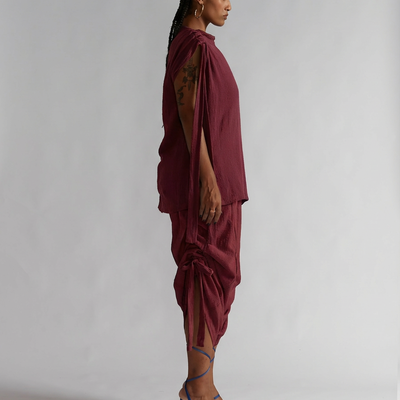 BLUSA TARSILA BORDEAUX