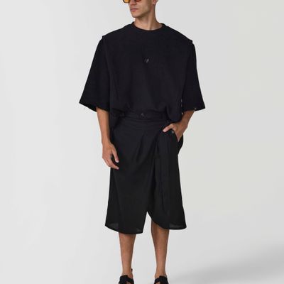 BERMUDA BIANCO PRETO