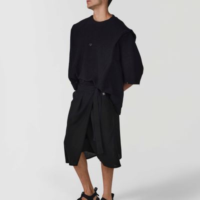 BERMUDA BIANCO PRETO