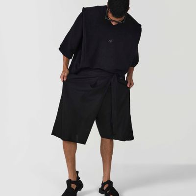 BERMUDA BIANCO PRETO