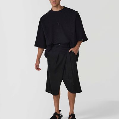 BERMUDA BIANCO PRETO