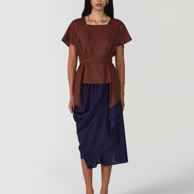 BLUSA AMARRAS CACAU