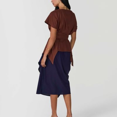BLUSA AMARRAS CACAU