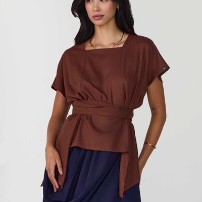 BLUSA AMARRAS CACAU