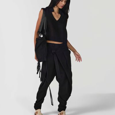 CALÇA BIANCO PRETO