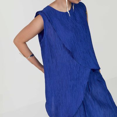BLUSA NIDUS AZUL COBALTO