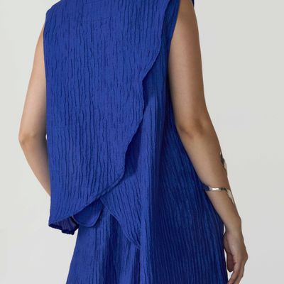 BLUSA NIDUS AZUL COBALTO