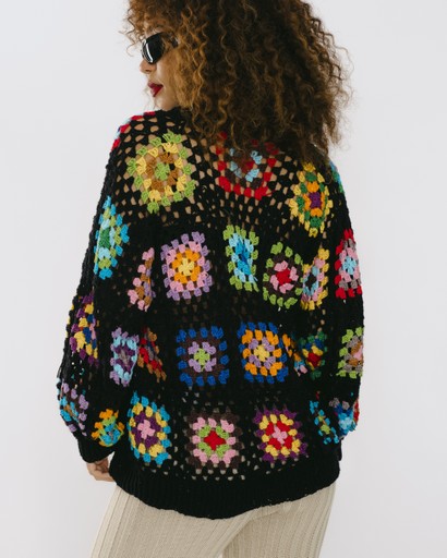 Casaco Lilo Crochet Colorido