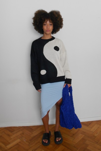 Casaco Judy Knit Yin Yang