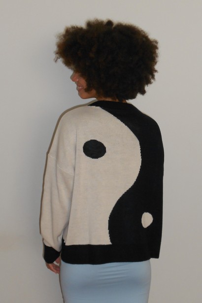 Casaco Judy Knit Yin Yang