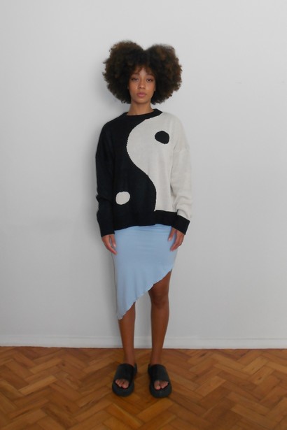 Casaco Judy Knit Yin Yang