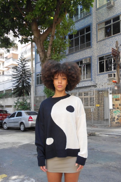 Casaco Judy Knit Yin Yang