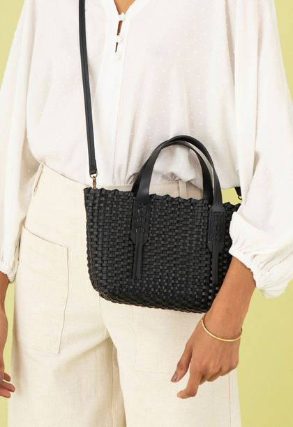 Mini Bolsa Nara Tressê Preta