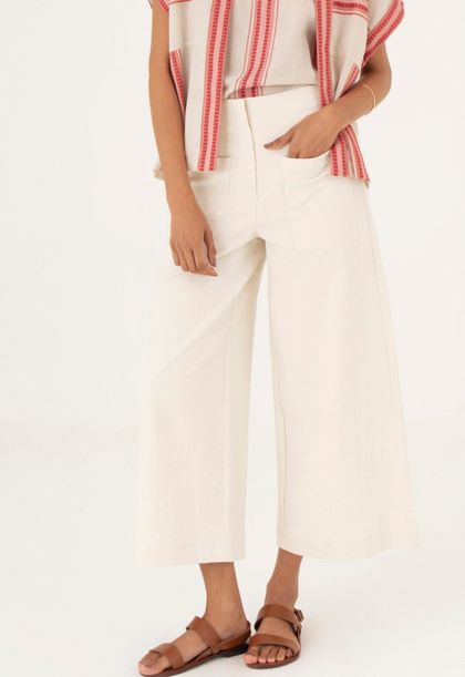 Calça Bolsos Natural