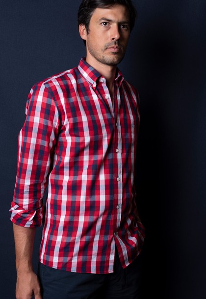 Camisa Masculina Xadrez