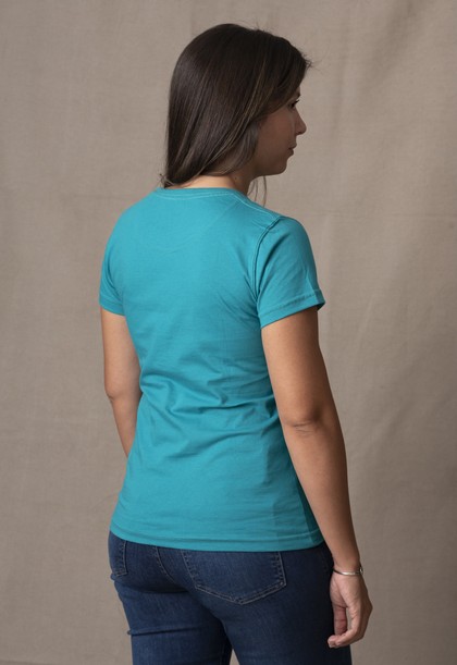 Camiseta Feminina Lisa Verde Safira