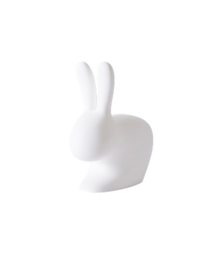Assento Rabbit Baby cor Branca em Polietileno | Qeeboo