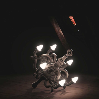 Luminária Fallen Chandelier M | Qeeboo