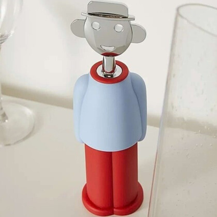 Saca-rolhas Alessandro M. cor Azul/Vermelho | Alessi