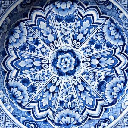 Tapete Delft Blue Plate | Moooi