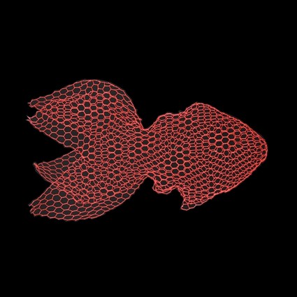 Fish Sculpture Small cor Vermelho Fluorescente | Magis