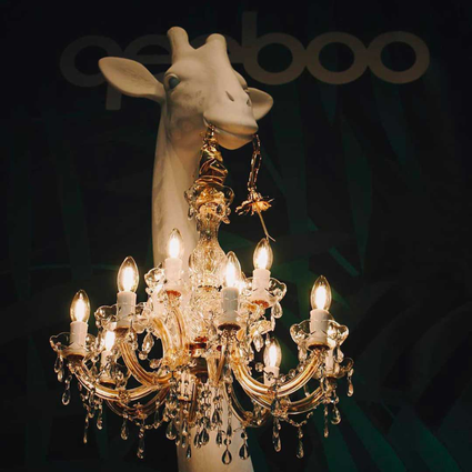 Luminaria de chão Giraffe in Love M Outdoor | Qeeboo