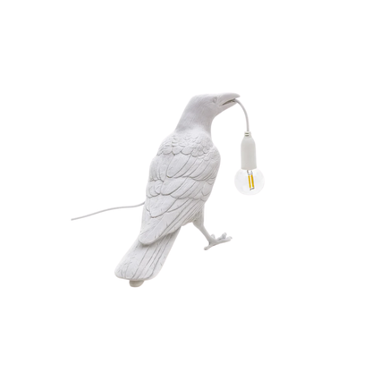 Luminaria de mesa Bird White Waiting | Seletti 