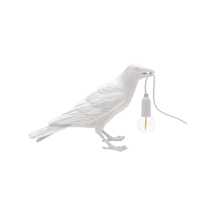 Luminaria de mesa Bird White Waiting | Seletti 